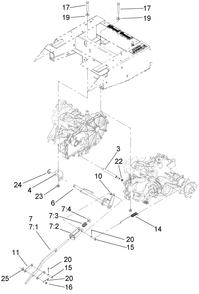 Part Location Diagram of 103-9926 Toro NUT-SQUARE