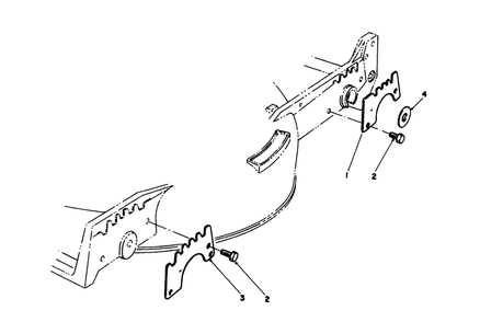 Wear Plate Model No. 49-4080 (Optional) Diagram and Parts List for 20213 1000001 - 1999999 Toro Lawn Mower