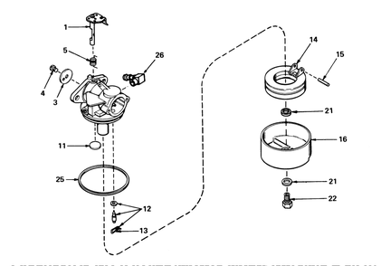 Carburetor No. 631784a (Mower Model No. 21610 & 21711)(Engine Nos. Tnt 100-10047 And Tnt 100-10046) Diagram and Parts List for 21711 6000001 - 6999999 Toro Lawn Mower