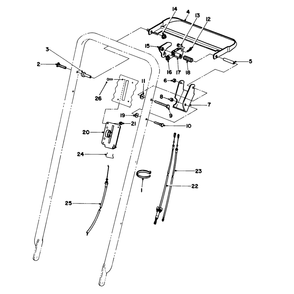 Traction Control Assembly Diagram and Parts List for 22151 3900856 - 3999999 Toro Lawn Mower