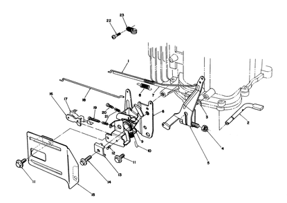 Governor Assembly (Engine Model No. Vmj8) Diagram and Parts List for 26622 0000001 - 0003100 Toro Lawn Mower