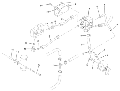 Part Location Diagram of 92-5635-01 Toro BRACKET-MANIFOLD