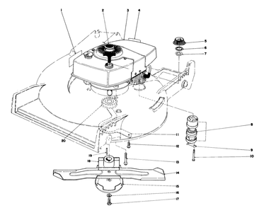 Engine Assembly Diagram and Parts List for 20778 9000001 - 9999999 Toro Lawn Mower