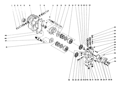 Transmission Assembly 49-7910 Diagram and Parts List for 30775 600001 - 699999 Toro Lawn Tractor