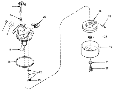 Carburetor No. 631784a (Models 20562 And 20673) Diagram and Parts List for 20562 7000001 - 7999999 Toro Lawn Mower