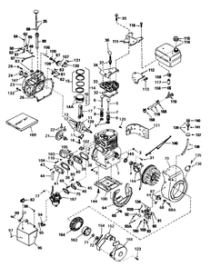 Engine Techumseh Model No. H50-65440m Diagram and Parts List for 38045 4000001 - 4999999 Toro Snow Blower