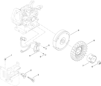 Ignition And Electrical Assembly Diagram and Parts List for 38754 414142000 - 999999999 Toro Snow Blower