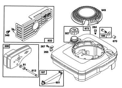 Engine Briggs & Stratton Model 122702-0182-01 Diagram and Parts List for 20902B 3900001 - 3999999 Toro Lawn Mower