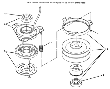 Clutch 92-6885 Diagram and Parts List for 72085 6900001 - 6999999 Toro Lawn Tractor