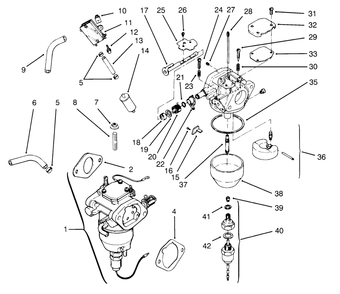 Fuel System Kohler Engine Cv16s-Ps61514 Diagram and Parts List for 72084 6900001 - 6999999 Toro Lawn Tractor