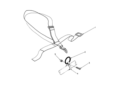 Deluxe Shoulder/Belt Harness (Optional) Diagram and Parts List for 51628 0000001 - 0999999 Toro Trimmer