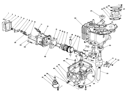 Engine Assembly (Model No. Vmg6) Diagram and Parts List for 20526C 9000001 - 9999999 Toro Lawn Mower