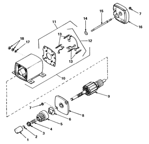 12 Volt Electric Starter No. 33606 Diagram and Parts List for 56033 4000001 - 4999999 Toro Lawn Tractor