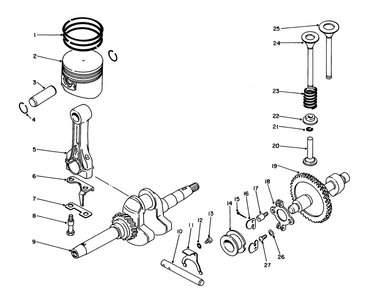 Part Location Diagram of 53-0280 Toro Piston O.S. 0.25 (optional)