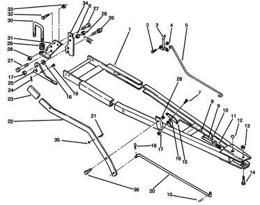 Frame Assembly Diagram and Parts List for 79251 49000001 - 49999999 Toro Snow Blower