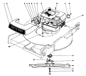Engine Assembly Diagram and Parts List for 16756 8000001 - 8999999 Toro Lawn Mower
