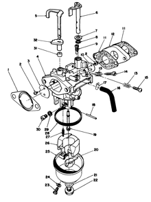 Engine Assembly Model No. Vmh-7 (Continued) Diagram and Parts List for 22621 8000001 - 8999999 Toro Lawn Mower