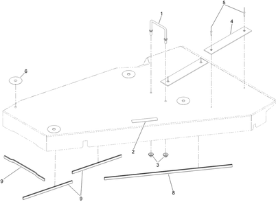 Rh Belt Shield Assembly No. 142-6633 Diagram and Parts List for 72144 413000000 - 999999999 Toro Lawn Tractor