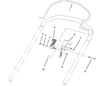 Control Assembly Diagram and Parts List for 20922BC 59000001 - 59999999 Toro Lawn Mower