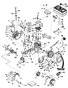 Engine Tecumseh Model No. Hm 80-155284j Diagram and Parts List for 38080 5000001 - 5999999 Toro Snow Blower