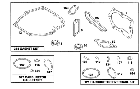 Engine Briggs & Stratton Model 124707-3185-01 Diagram and Parts List for 20322 2000001 - 2999999 Toro Lawn Mower