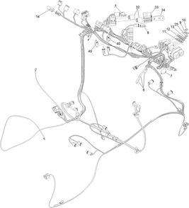 Wire Harness Assembly No. 133-6871 Diagram and Parts List for 22530 410150000 - 411799999 Toro Lawn Tractor Accessories