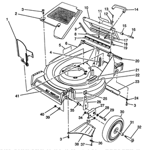 Housing Assembly Diagram and Parts List for 26642 9000001 - 9999999 Toro Lawn Mower
