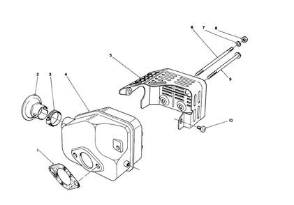 Muffler Assembly (Engine No. 47pk9-2) Diagram and Parts List for 26682 0000001 - 0999999 Toro Lawn Mower