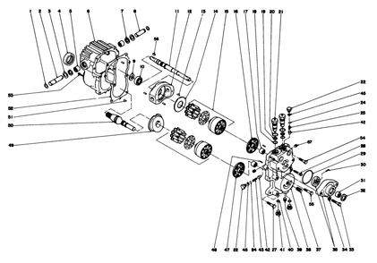 Part Location Diagram of 252-63 Toro Needle Bearing