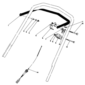 Traction Control Assembly Diagram and Parts List for 20810 3000001 - 3999999 Toro Lawn Mower