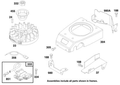 Engine Gts 150 Diagram and Parts List for 22142 7900001 - 7999999 Toro Lawn Mower