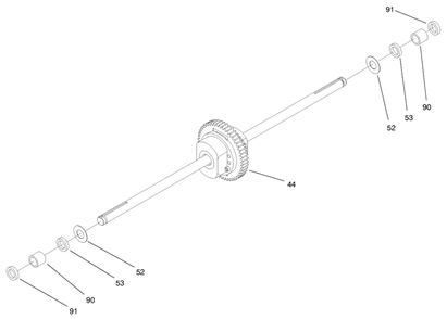 Hydro Transaxle Assembly (Continued) Diagram and Parts List for 71218 7900001 - 7999999 Toro Lawn Tractor