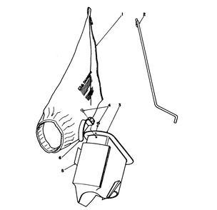 Bagging Kit No. 47-6510 (Optional) Diagram and Parts List for 16785 8000001 - 8007011 Toro Lawn Mower