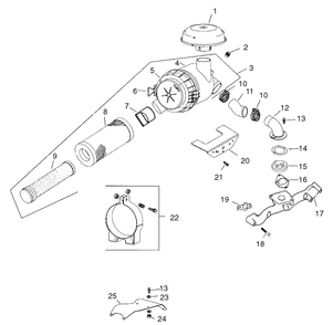 Part Location Diagram of 2508101-S Toro Housing-Air Cleaner, Heavy Duty