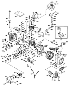 Engine Tecumseh Model Hs50-67259k Diagram and Parts List for 38054 2000001 - 2999999 Toro Snow Blower