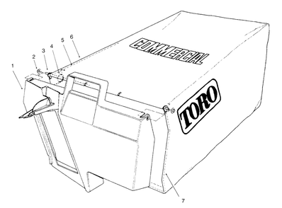 Grass Bag Assembly No. 11-5609 Diagram and Parts List for 22145 69000001 - 69999999 Toro Lawn Mower