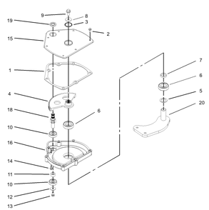 Steering Gearbox Assembly No. 99-7660 Diagram and Parts List for 12004 240000001 - 240999999 Toro Lawn Tractor
