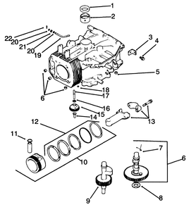 Part Location Diagram of 12_847_01 Toro Piston W/Ring Set (Std.)