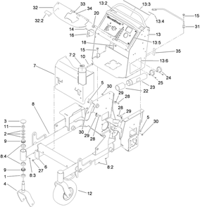 Part Location Diagram of 114-3598 Toro Decal-Stability