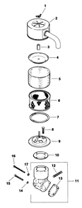 Air Intake Engine Kohler Model No. M18qs-24615 Diagram and Parts List for 30718 0000001 - 0999999 Toro Lawn Tractor