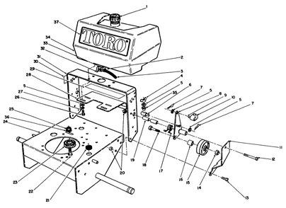 Frame Assembly Diagram and Parts List for 30156 100001 - 199999 Toro Lawn Tractor Accessories