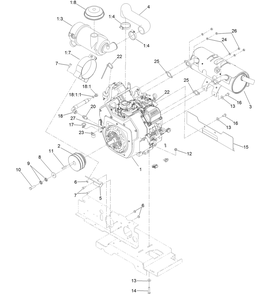 Part Location Diagram of 103-6731 Toro Sheave-Engine