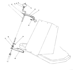 Chute Control Assembly Diagram and Parts List for 30761 390001 - 399999 Toro Snow Blower