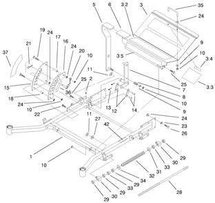 Caster And Wheel Assembly Diagram and Parts List for 74212 (200000001-200999999)(2000) Toro Lawn Mower