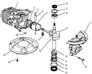Crankshaft Assembly (Model No. 47pr4-7) Diagram and Parts List for 22043 4900001 - 4999999 Toro Lawn Mower