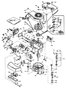 Engine Tecumseh Model No. Tnt 100-10066d Diagram and Parts List for 20762 1000001 - 1999999 Toro Lawn Mower