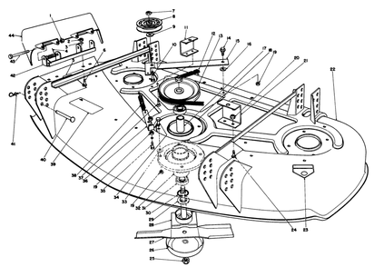 Cutting Unit Model No. 30544 Diagram and Parts List for 30544 500001 - 599999 Toro Lawn Mower