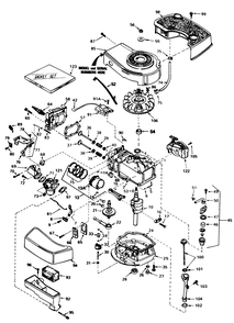 Engine Tecumseh Model No. Tnt 100-10077e Diagram and Parts List for 20762C 5000001 - 5999999 Toro Lawn Mower