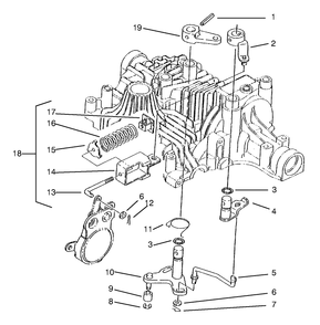 Brake Interlock Diagram and Parts List for 72110 8900600 - 8999999 Toro Lawn Tractor