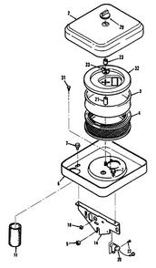Air Cleaner Diagram and Parts List for R1-20OE02 2000001 - 2999999 Toro Lawn Tractor